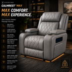ZEZNTRO CALMREST MAX Zero Gravity Recliner in Stone Gray