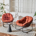 ZEZNTRO Wicker Outdoor Chair Set of 2 - Orange Outdoor Chair