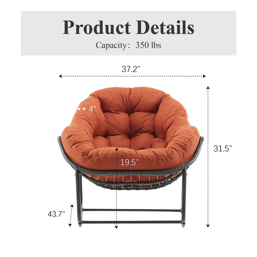 ZEZNTRO Wicker Outdoor Chair Set of 2 - Color Options