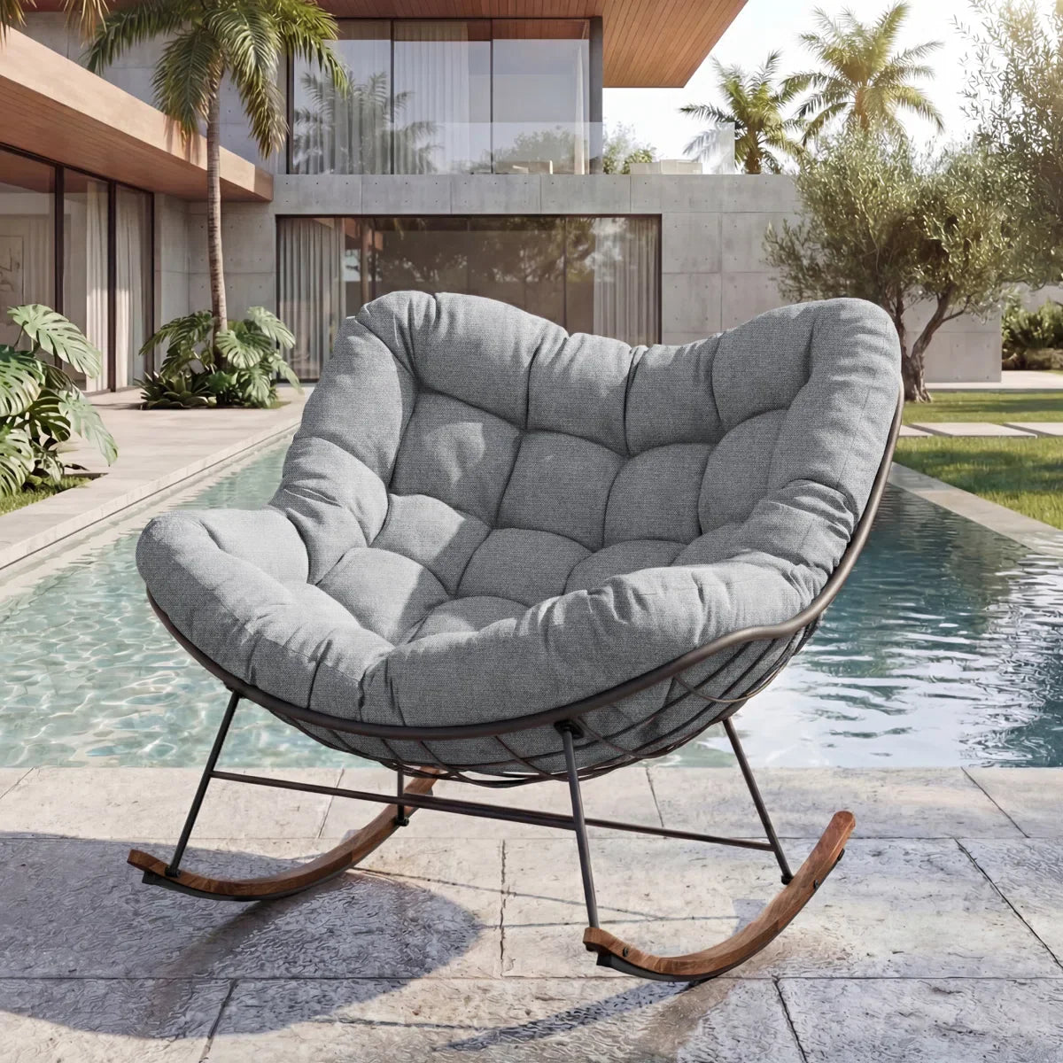 Powder Coated Steel Outdoor Chair