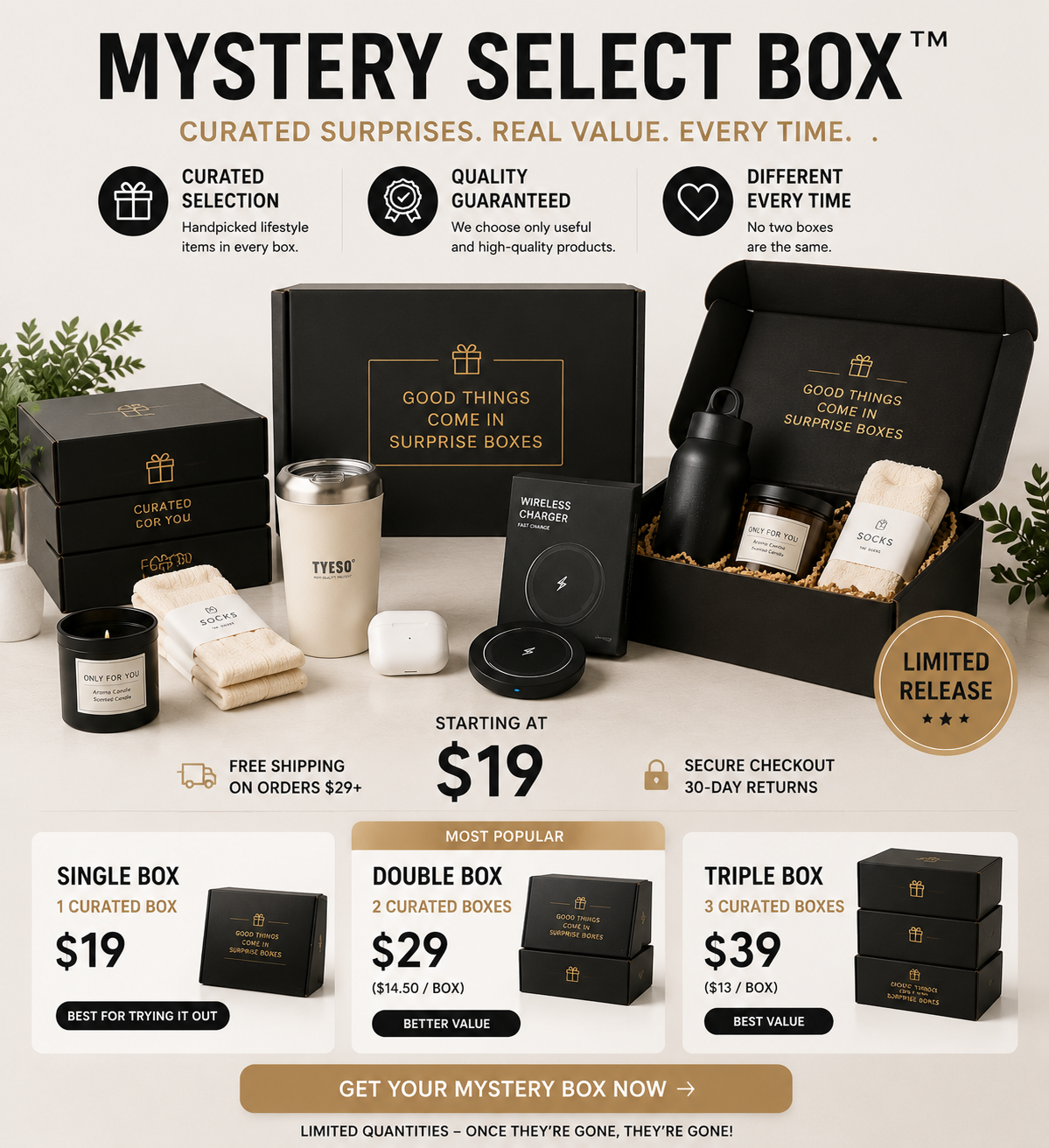 Mystery Select Box – Curated Lifestyle Edition