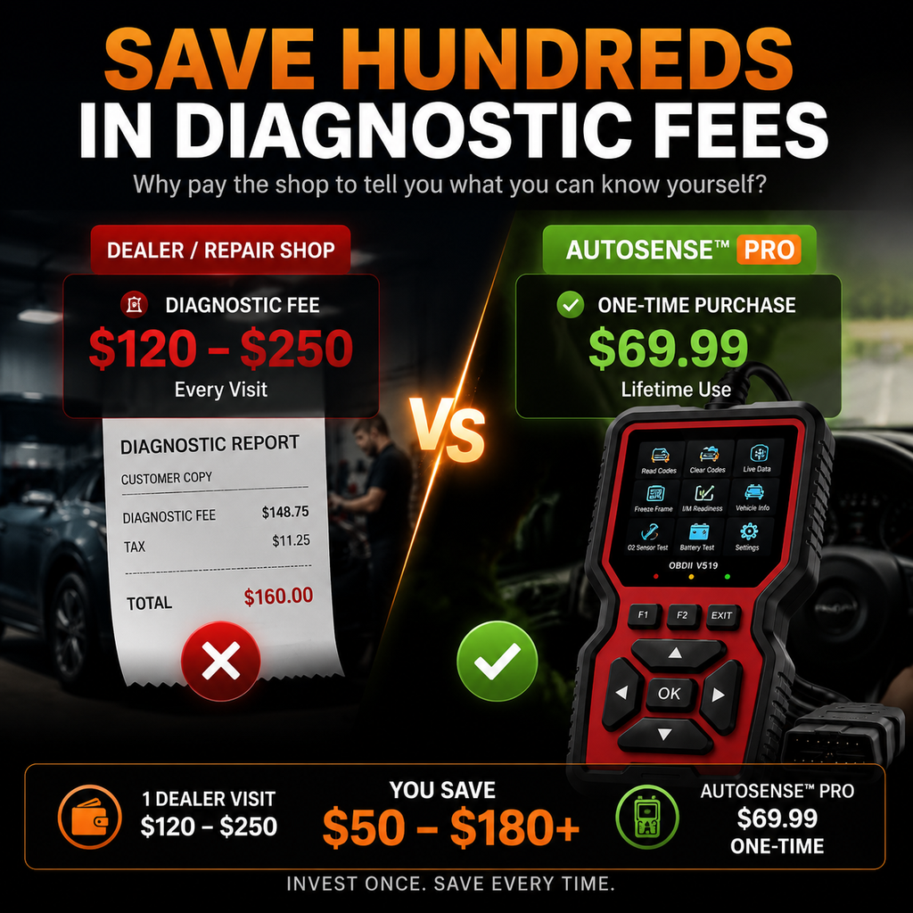 AUTOSENSE™ PRO Smart Vehicle Health Scanner