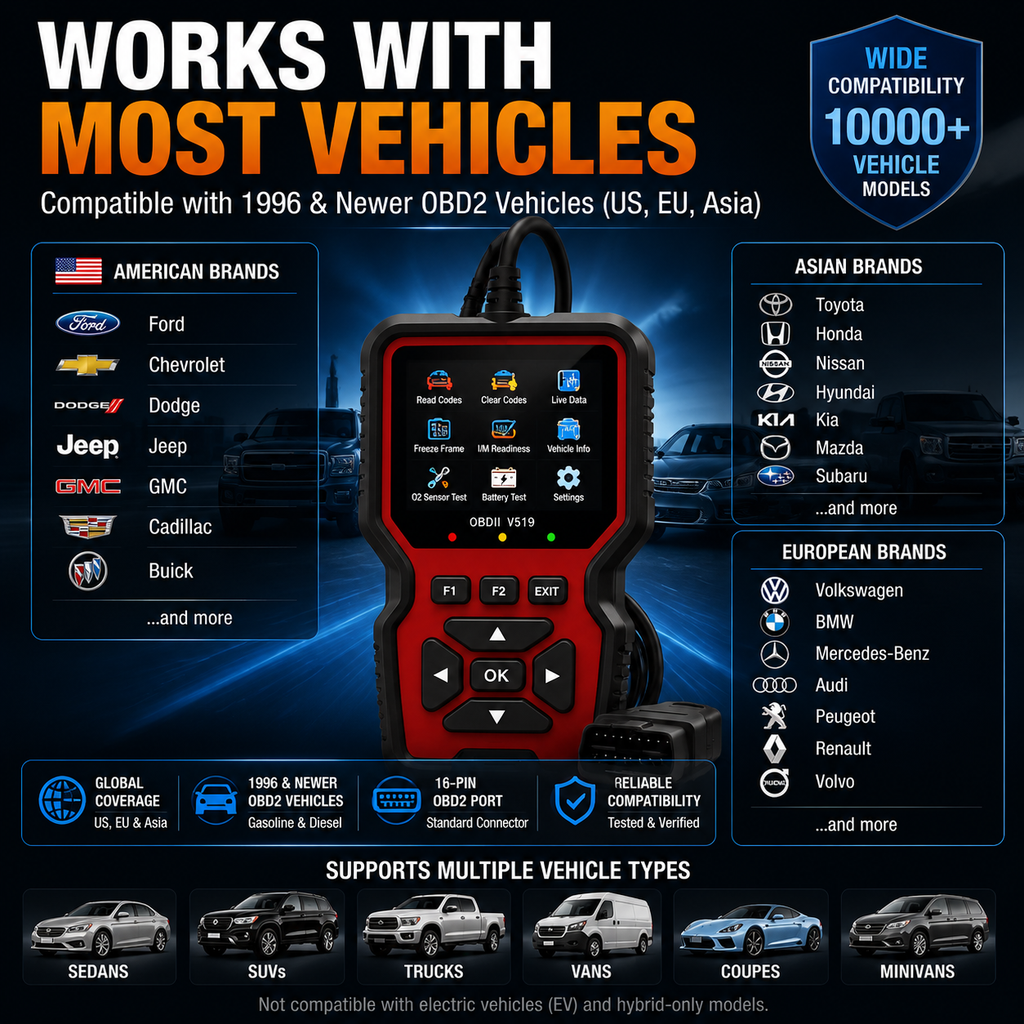 AUTOSENSE™ PRO Smart Vehicle Health Scanner